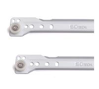 SOTECH 1 paio Guida per cassetti ad estrazione parziale RT3-30-B12,5-L400-NF Lunghezza 400 mm Guide a rotelle bianca Verniciato a polvere