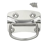 SOTECH 1 paio Maniglie a scatola (100 x 70 mm, acciaio inox SS201) Maniglia per porta scorrevole incernierata da avvitare con viti di fissaggio incluse