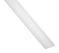 SOTECH 1 pezzo 30 mm Profilo di Transizione/Autoadesivo/Super Piatto | Argento Anodizzato / per Pavimenti / Larghezza / Lunghezza 100 cm / per Unire Due