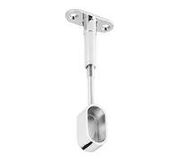 SOTECH 1 pezzo Supporti per aste per guardaroba terminale per aste ovali (30 x 15 mm) Cromo lucido Regolabile in altezza 84-112 mm