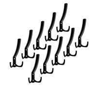 Sotech - 10 ganci appendiabiti Juie grandi (143 x 76 x 67 mm), colore: Nero