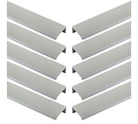 SOTECH 10 maniglie per mobili Blanket Jane 330 mm cromo opaco BA 3 x 96 mm maniglie per mobili per il montaggio sul lato interno del frontale incl. viti di fissaggio