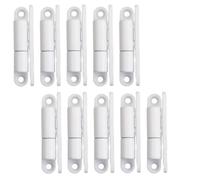 SOTECH 10 pezzi Cerniere per porte Cerniera a vite 15 x 83 mm Cerniera di rinnovo per porte interne da avvitare (acciaio bianco)