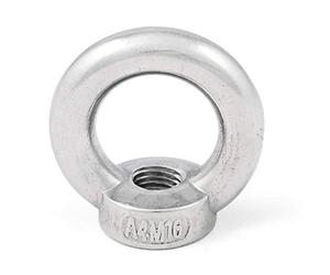 SOTECH 10 pezzi Dadi anulari 8 mm acciaio inossidabile V4A AISI 316 | resistente ad acqua salata dado occhiello bullone