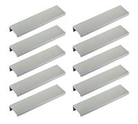 SOTECH 10 pezzi maniglie per mobili Blanket Jane 150 mm cromo opaco BA 96 mm maniglie per mobili per il montaggio sul lato interno del frontale incl. viti di fissaggio