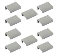 SOTECH 10 pezzi maniglie per mobili Blanket Jane 50 mm cromo opaco BA 32 mm maniglie per mobili per il montaggio sul lato interno del frontale incl. viti di fissaggio