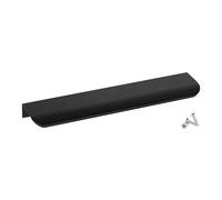 SOTECH 10 pezzi maniglie per mobili Blanket Tommy nero spazzolato 200 mm Maniglie per porte da montare sul lato interno del frontale incl. viti di fissaggio