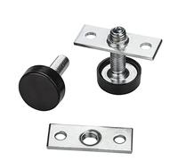 SOTECH 10 pezzi Piedini regolabili M8 x 20 mm Lunghezza totale inclusi | i piedini a pavimento: 25 mm con Piastra di montaggio Piedini Vite di regolazione del mobile