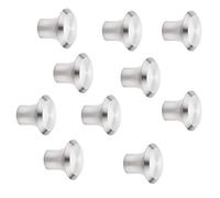 SOTECH 10 pezzi Pomelli per mobili DERRY Ø 20 mm altezza 16 mm Acciaio inossidabile spazzolato Pomello per cucina maniglia in acciaio inox