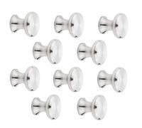 SOTECH 10 pezzi Pomelli per mobili LEICESTER Ø 20 mm altezza 18 mm Acciaio inossidabile spazzolato Maniglia per cassetto