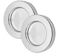 SOTECH 2 pezzi Ø 70 x 10 mm maniglia per porta scorrevole TAYO look acciaio | inox autoadesiva 3M VHB per in vetro in alluminio
