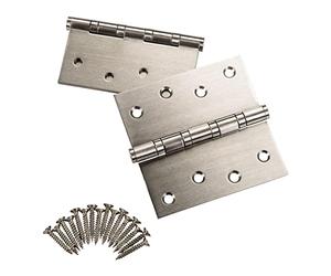 SOTECH 2 pezzi Cerniera per porta cerniera a vite acciaio inox SS201 cuscinetto a sfera/portata 50 kg/spessore 2,5 mm / 100 x 100 mm