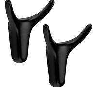 SOTECH 2 pezzi Ganci doppi TORA nero opaco 66 x 60 x 36 mm con montaggio nascosto Ganci appendiabiti della collezione BlackLine