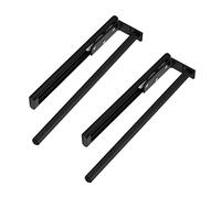 SOTECH 2 pezzi in alluminio TED 1 braccio nero opaco 325-487 mm | estensibile, girevole portasciugamani telescopico per bagno o cucina