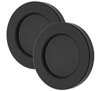 SOTECH 2 pezzi maniglia per porta scorrevole TAYO nera Ø 70 x 8 mm | autoadesiva 3M VHB per in vetro in alluminio