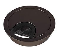 SOTECH 2 pezzi Passacavi metallo cromo scuro Foratura dimensioni Ø 68 mm Scrivania con guarnizione antipolvere