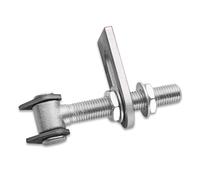 SOTECH 2 pz Cerniere per Porte Regolabili M24 x 190mm con Gambe Saldate Ferramenta per Porte Cerniera in Acciaio Cerniera per Porta in Acciaio