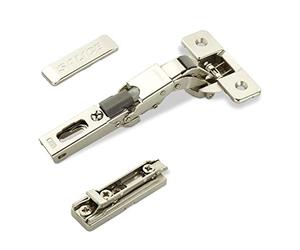 SOTECH 2 x cerniere universali Salice con foro a 110° T45 | con ammortizzatore per porte arrotondate, in battuta e profilate con piastra lineare altezza 3 mm