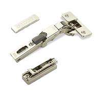 SOTECH 2 x cerniere universali Salice con foro a 110° T48 Push Open | con molla negativa per porte arrotondate, battute e profilate con altezza della piastra lineare 6 mm