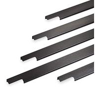 SOTECH 2 x Maniglia del Profilo BLANKETT 145mm nero spazzolato anodizzato