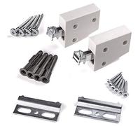 SOTECH 2 x Sppendiabiti Set Completo Bianco Supporto a parete Supporto per armadio Capacità di carico 120 kg