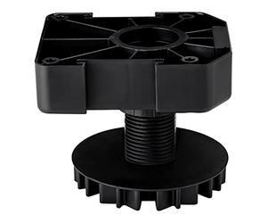 SOTECH 20 pezzi gambe per mobili gambe per zoccolo gambe regolabili 55 mm | Altezza regolabile nera | Può supportare fino a 500 kg.