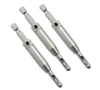 SOTECH 3 punte di centraggio Ø 2,7 mm HSS4241 acciaio con codolo esagonale | Ausilio per il montaggio di cerniere per porte con bussola di guida a molla