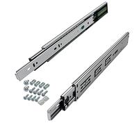 SOTECH 4 coppie di guide a estrazione totale KV-45-H45-L500-SC-MS 500 mm softclose, carico massimo 45 kg, guide per cassetti con set di viti