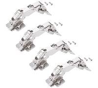 SOTECH 4 pezzi Cerniere grandangolari T45 Battuta interna 165° Cerniera a scodellino grandangolare Soft-Close incl. piastra di montaggio