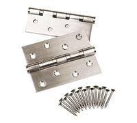 SOTECH 4 pezzi Cerniere per porte 101 x 76 x 2,0 mm cerniera a vite in acciaio inox SS304 cuscinetto a sfera con viti in acciaio inox portata 60 kg