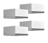 SOTECH 4 pezzi. Gambe per mobili MOTEL 30 mm 65 x 65 mm Cromo Lucido Piedini di supporto in alluminio