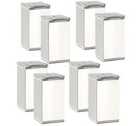 SOTECH 4 pezzi piedi di mobili Quebec 80 mm (+ 10 mm) 40 x 40 mm cromo lucidato altezza variabile piedi per armadi di alluminio