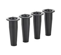 SOTECH 4 pezzi Piedini per mobili FOX-TROT altezza 120 mm piedini regolabili nero opaco regolabili tramite piedini per divano max 12 mm