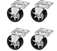 SOTECH 4 pezzi Rotelle SHIFT-Ø 50 mm nero, carico massimo 140 kg (35 kg per rotella) Altezza 64 mm