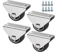 SOTECH 4 ruote sottobanco PASSAU Ø 25 mm incl. set di viti | per montaggio a pavimento fisse per box per mobili