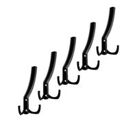 Sotech - 5 ganci appendiabiti Juie grandi (143 x 76 x 67 mm), colore: Nero