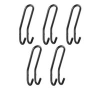 SOTECH 5 ganci per cappotti FARA 192 x 51 mm in acciaio nero gancio appendiabiti da parete gancio per giacca appendino