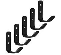 SOTECH 5 pezzi Ganci appendiabiti ALBA in vero acciaio inox 58 x 20 mm nero