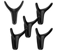 SOTECH 5 pezzi Ganci doppi TORA nero opaco 66 x 60 x 36 mm con montaggio nascosto Ganci appendiabiti della collezione BlackLine