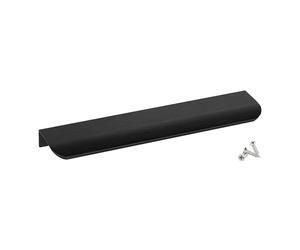 SOTECH 5 pezzi maniglie per mobili Blanket Tommy nero spazzolato 200 mm maniglie per il montaggio sul fronte interno incl. viti di fissaggio