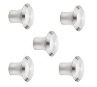 SOTECH 5 pezzi Pomelli per mobili DERRY Ø 20 mm altezza 16 mm Acciaio inossidabile spazzolato Pomello per cucina maniglia in acciaio inox