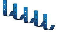SOTECH 5 x Appendiabiti Loxten 60 x 20 x 45 mm blu Acciaio inox Gancio a muro con spessore del materiale di 3 mm Gancio per giacca con bordi arrotondati