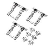 SOTECH 6 cerniere interne ammortizzate, T45 Softclose, montaggio a scatto a 100°, in acciaio inox SS304 SS201, con piastra di montaggio a croce e viti