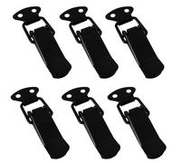 SOTECH 6 pezzi Serrature a tensionamento LATCH nero 78 mm morsetto a ginocchiera chiusura a leva per cassette degli attrezzi, cassapanche, tavoli, armadi