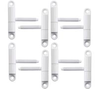 SOTECH 8 Cerniere per porte - Cerniera a forare 15 x 83 mm con perno M8 x 47 mm - Cerniera a avvitare per porte interne da avvitare/forare (acciaio bianco)