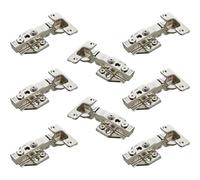 SOTECH 8 pezzi cerniere a scodellino SOFT-CLOSE 110° battuta d'angolo T48 | con a KLIP ad innesto rapido incl. piastre di montaggio con regolazione eccentrica cerniera a con 3D