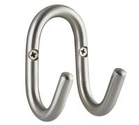 SOTECH Appendiabiti FARA 88 x 51 mm in vero acciaio inox spazzolato gancio appendiabiti da parete gancio portagiacca