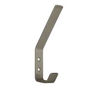 SOTECH Appendiabiti Loxten 142 x 20 x 45 mm Appendiabiti moderno in vero acciaio inox spazzolato Gancio da parete Spessore del materiale di 3 mm con bordi arrotondati