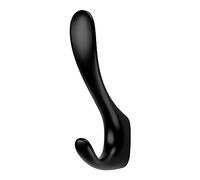 SOTECH Appendiabiti NANO Altezza: 120 x Larghezza: 22 mm nero opaco Moderno | in zinco pressofuso Gancio da parete stabile