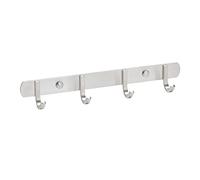 SOTECH Barra appendiabiti con 4 ganci SAMU Portasciugamani Gancio in acciaio inox spazzolato 300 mm Gancio